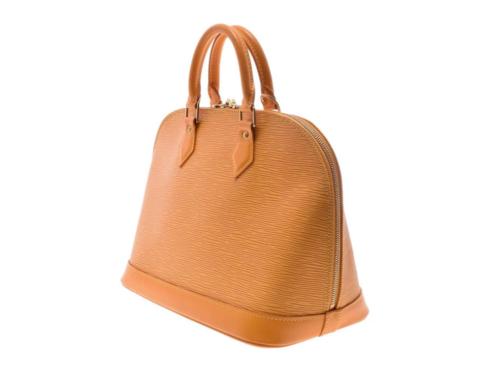 Louis Vuitton Handbag Yellow Epi Alma Leather Yellow